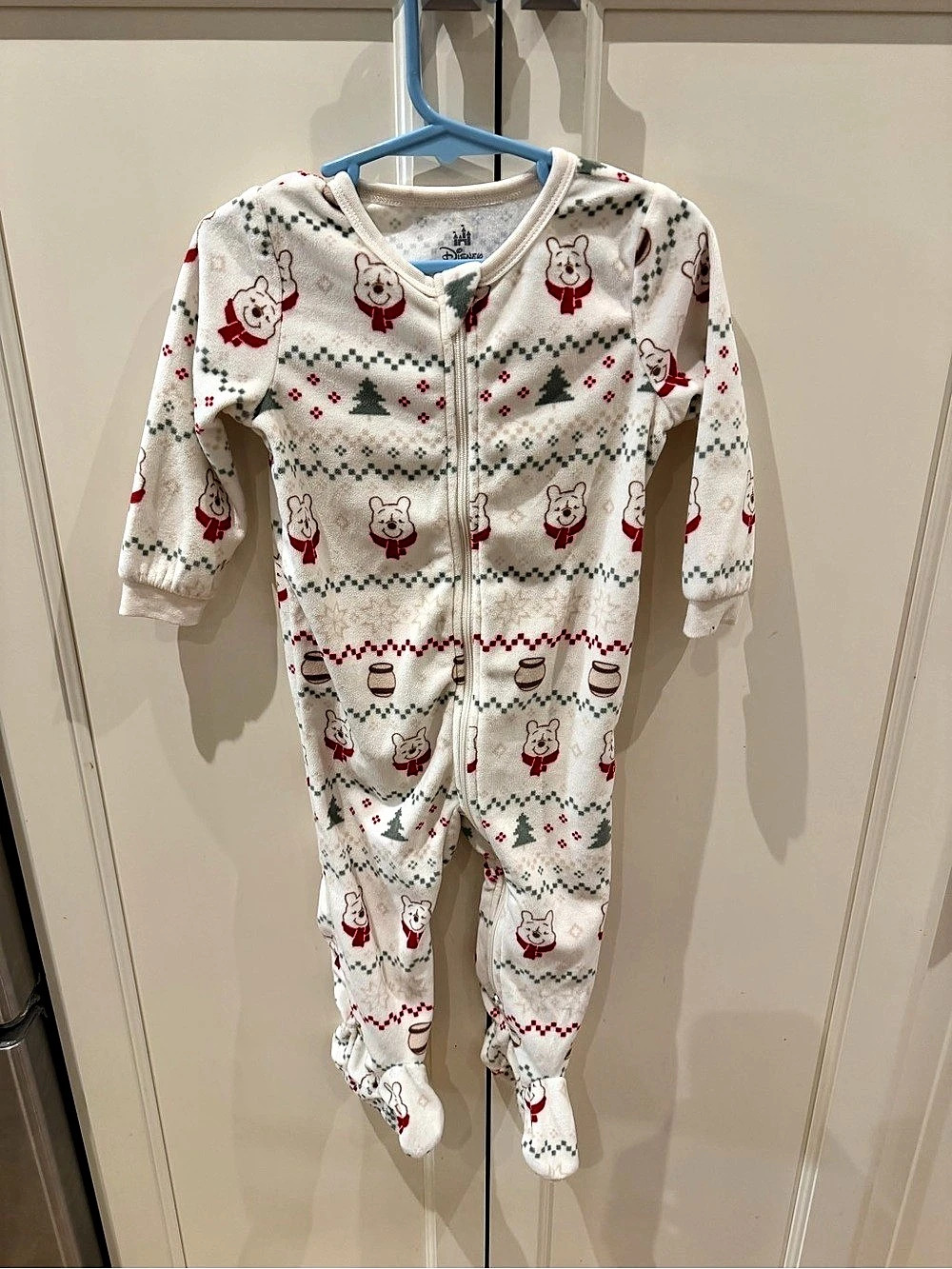 Disney Winnie the Pooh 18m Footed Sleeper Holiday